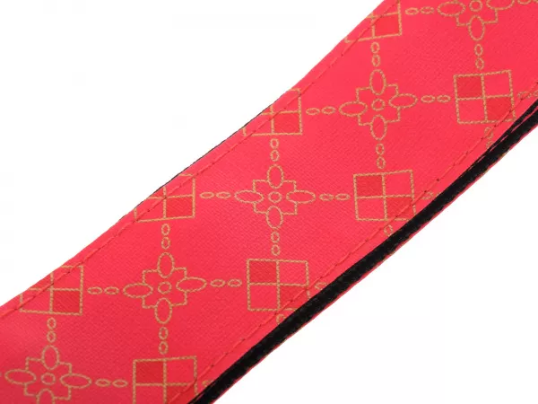 Ремень для гитары, красный, MEZZO, MZ-RG-5red  рис.2 