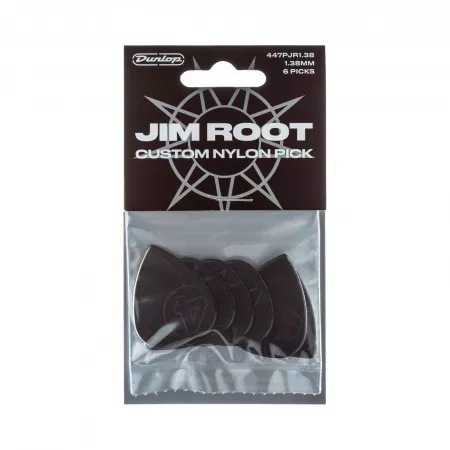 Jim Root Nylon Медиаторы, 6шт, толщина 1.38мм, Dunlop, 447PJR1.38