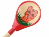 Деревянная ложка полубаская, роспись "Лисичка", Хохлома, LHL6703