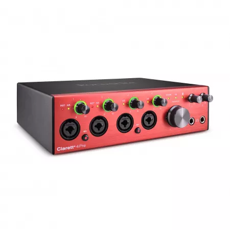 Звуковая карта USB, 8 входов-4 выхода, 24 бит/192 кГц, Focusrite, Clarett+4Pre