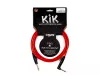 KIK Кабель инструментальный, 3м, прямой/угловой коннекторы, Klotz, KIKKG3.0PRRT