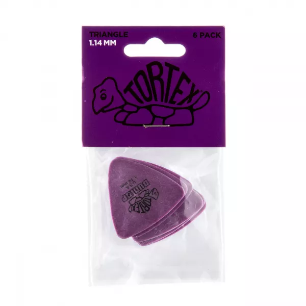 Tortex Triangle Медиаторы 6шт, толщина 1,14мм, треугольные, Dunlop, 431P1.14  рис.2 