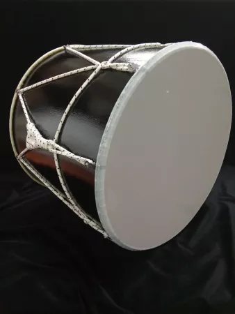 Барабан кавказский 14", лак черный, с чехлом, MEZZO, MZ-B14-LbKL
