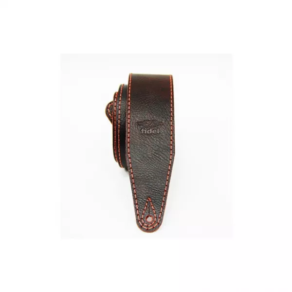 Leather 21 Ремень для гитары, кожаный, бордо, Fidel, FL60007L21L  рис.2 