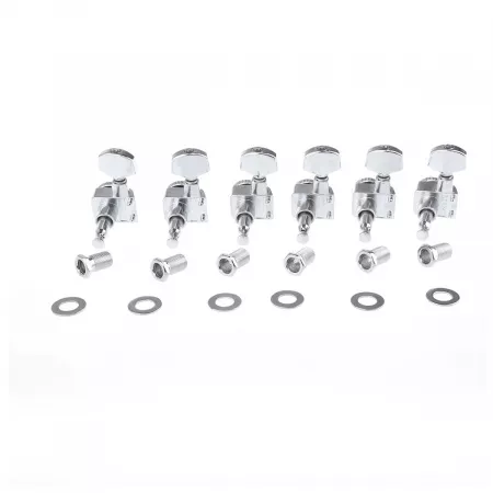 Колки для гитары, 6л, локовые, хром, Musiclily, MX1510CR-6