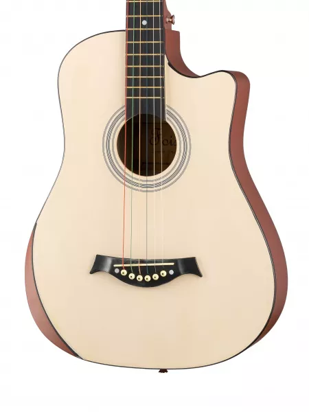 Акустическая гитара, с вырезом, цвет натуральный, Foix, FFG-3860C-NAT  рис.2 
