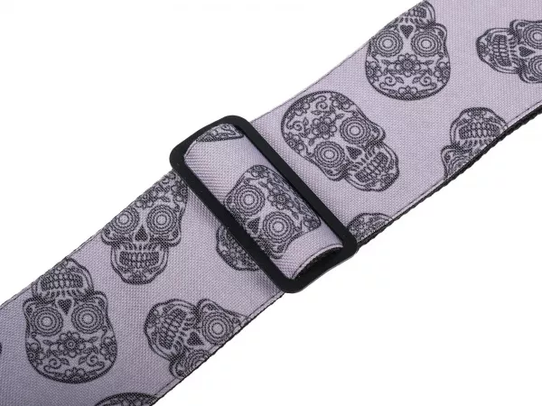 Ремень для гитары, череп 2, MEZZO, MZ-RGE-7skull2  рис.2 