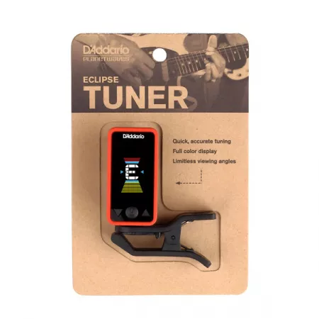 PW-CT-17RD Eclipse Тюнер на прищепке, красный, Planet Waves