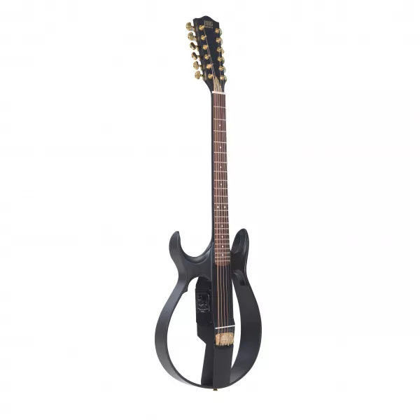 SG2 Сайлент-гитара 12-струнная, черная, MIG Guitars, SG2BL23  рис.2 