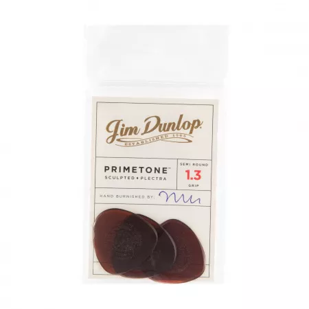 Primetone Медиаторы 3шт, толщина 1,3мм, скругленные, Dunlop, 514P1.3