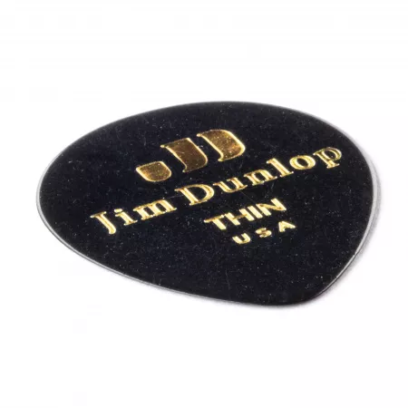 Black Teardrop Медиаторы, 12шт, капля, тонкие, Dunlop, 485P03TH