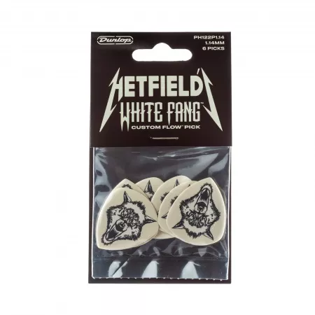 White Fang Медиаторы 6шт, толщина 1.14мм, Dunlop, PH122P1.14