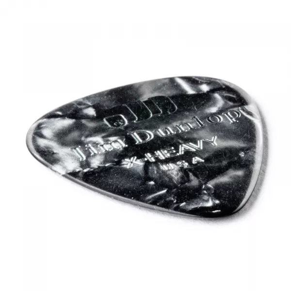 Genuine Celluloid Медиаторы, 12шт, очень толстые, черный перламутр, Dunlop, 483P02XH  рис.2 