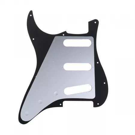 Пикгард для гитары Fender Stratocaster SSS, 3 слоя, черная, Musiclily, MX1388BK