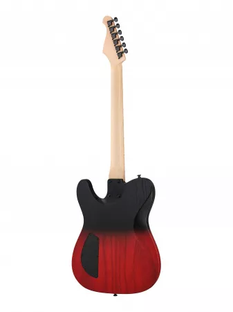 Электрогитара, красная/черная, Inspector, TT-3-red-black