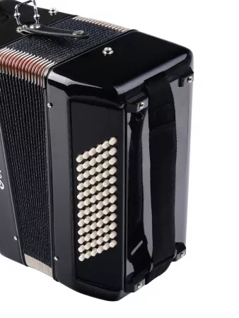 Кнопочный аккордеон 62/72, черный, Gelander, GH5072H-BLACK