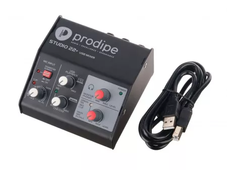 Звуковая карта USB, 24 бит/48 кГц, Prodipe, STUDIO22+