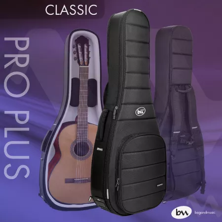 Classic Pro Plus Чехол для классической гитары, черный, BAG&music, BM1140