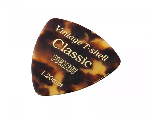 Celluloid Vintage Classic T-Shell Медиаторы 50шт, толщина 1.20мм, Pickboy, GP-54/120  рис.2 
