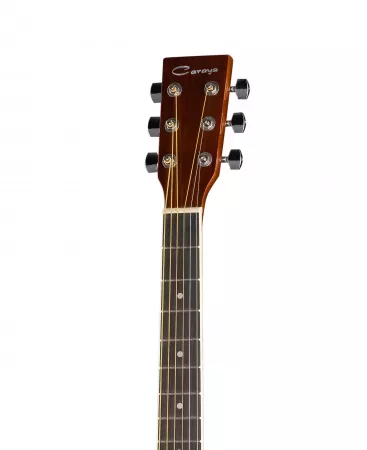 Акустическая гитара, с вырезом, цвет натуральный, Caraya, F650C-N