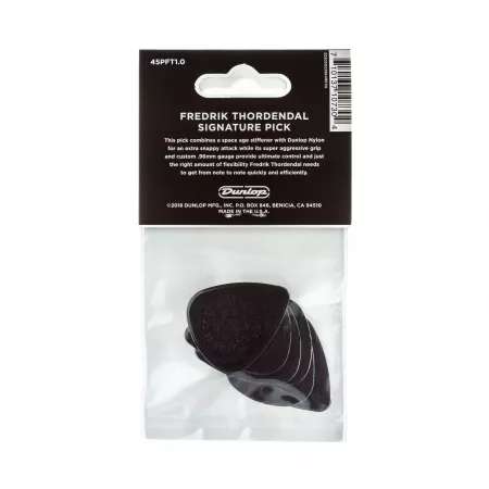 Fredrik Thordendal Nylon Медиаторы, 6шт, толщина 1.0мм, Dunlop, 45PFT1.0