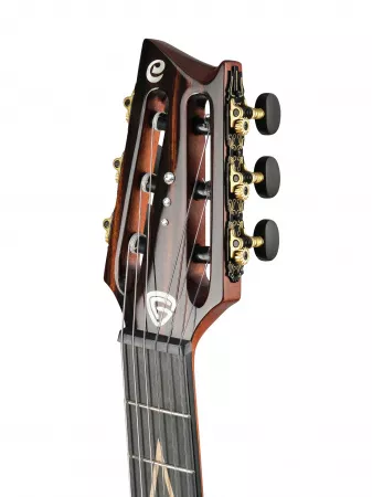 Frank Gambale Luxe Series Классическая гитара со звукоснимателем, с чехлом, Cort, LUXE-NYLON-WCASE-BR