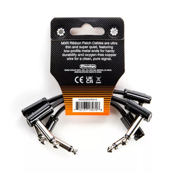 MXR Ribbon Коммутационный кабель "патч", 7.6см, 3шт, Dunlop, 3PDCPR03  рис.2 