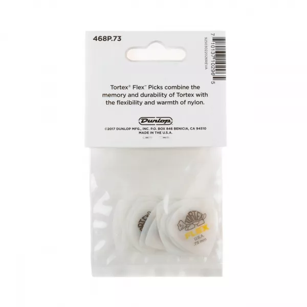 Tortex Flex Jazz III Медиаторы, 12шт, толщина 0.73мм, Dunlop, 468P.73  рис.2 