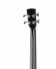 Acoustic Bass Series Электро-акустическая бас-гитара, с вырезом, черная, Cort, AB850F-BK-BAG