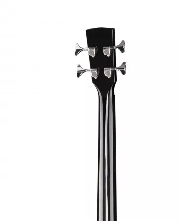 Acoustic Bass Series Электро-акустическая бас-гитара, с вырезом, черная, Cort, AB850F-BK-BAG