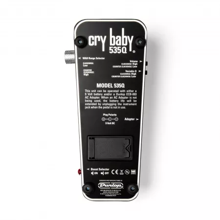 Crybaby Q Педаль эффектов, черная, Dunlop, 535Q