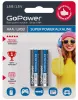 Super Power Alkaline Элемент питания AAA/LR03 щелочной 1.5В, 2шт, GoPower, 00-00019862