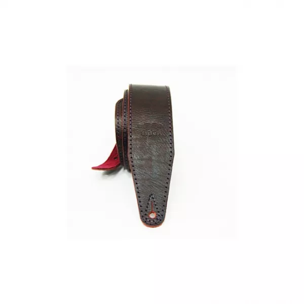 Leather 21 Ремень для гитары, кожаный, бордо, Fidel, FL60017L21L  рис.2 