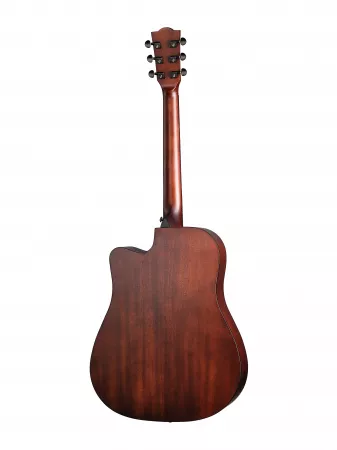 Гитара акустическая, с вырезом, коричневая, Foix, ZD-83CM-BR