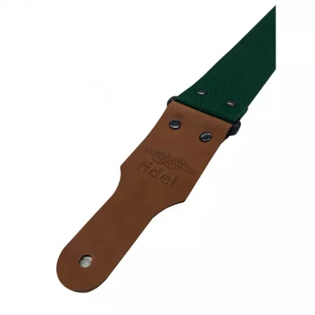 Cotton Ремень для гитары, хлопок, зеленый, Fidel, FL00062C