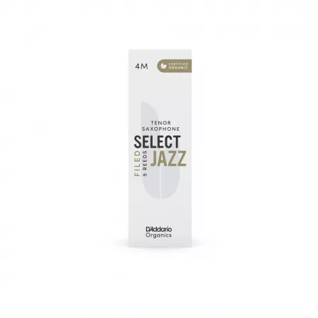 Organic Select Jazz Filed Трости для саксофона тенор, размер 4M, 5шт, D'Addario, ORSF05TSX4M