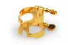 HSS1G H-LIGATURE Лигатура с колпачком для саксофона сопрано, позолоченная Bb RICO