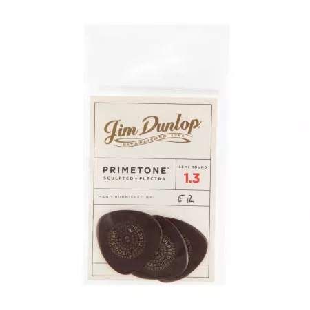 Primetone Медиаторы 3шт, толщина 1,3мм, полукруглые, Dunlop, 515P1.3