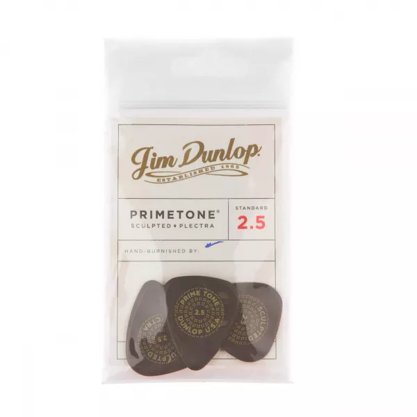 Primetone Медиаторы, 3шт, толщина 2,5мм, гладкие, стандартные, Dunlop, 511P2.5  рис.2 