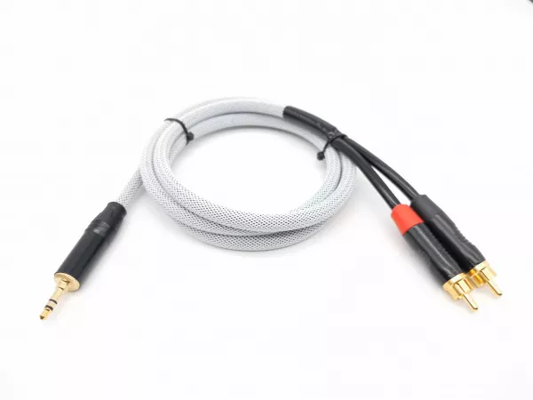 Кабель аудио 3.5мм-2хRCA, 1.25м, в оплетке, ZZcable, G45-3,5-2RCA-0125-Z  рис.2 