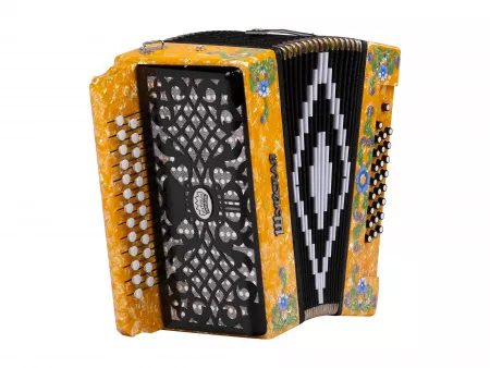Гармонь "Шуйская" 25х25-III, жёлтая, Шуйская гармонь, S51XL-A-YL