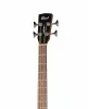Acoustic Bass Series Электро-акустическая бас-гитара, с вырезом, цвет нат-й, Cort, AB850F-NAT-BAG