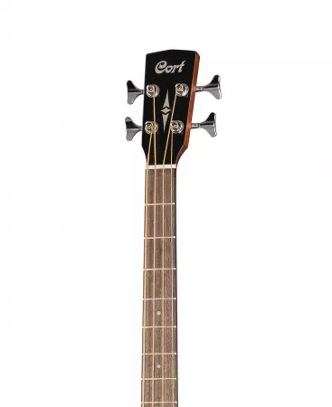 Acoustic Bass Series Электро-акустическая бас-гитара, с вырезом, цвет нат-й, Cort, AB850F-NAT-BAG