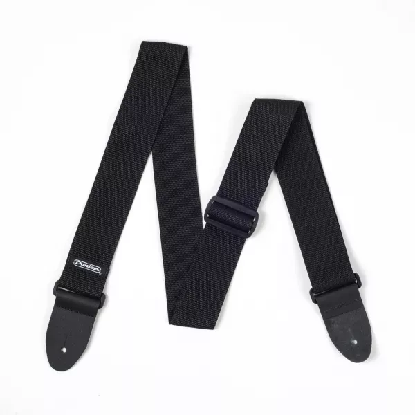 Poly Ремень для гитары, полиэстер, черный, Dunlop, D07-01BK  рис.2 