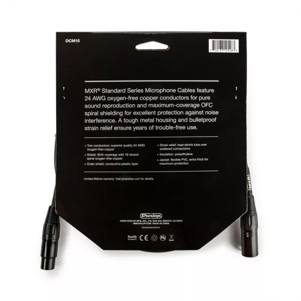 MXR Микрофонный кабель, 4.5м, Dunlop, DCM15  рис.2 