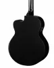 Acoustic Bass Series Электро-акустическая бас-гитара, с вырезом, черная, Cort, AB850F-BK-BAG