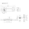 Стоп-бар, черный, Gotoh, GE101Z-T-B
