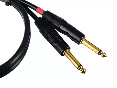 Кабель 3,5-2хJack, 1м, ZZcable, G52-3,5-2J-0100-0