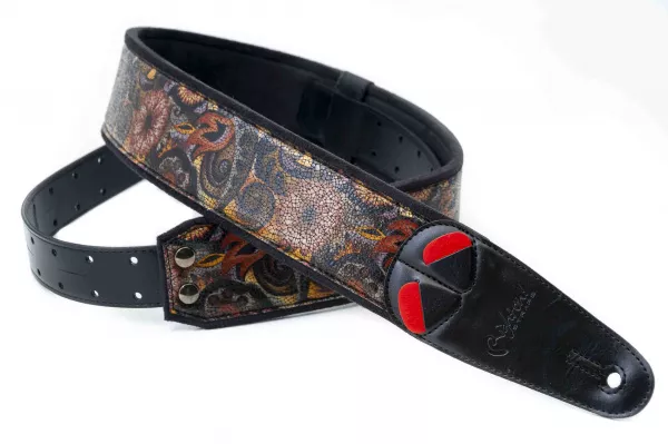 Mojo Crunch Ремень для гитары, текстиль/синтетика, черный, RightOn Straps, 8436612540634  рис.2 
