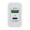 Сетевое зарядное устройство GPQC08, 1USB+1Type-C, 20Вт QC3.0, белый, GoPower, 00-00028401